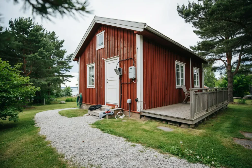 juli i fritidshuset els kra sommarstugan innan semestern b rjar